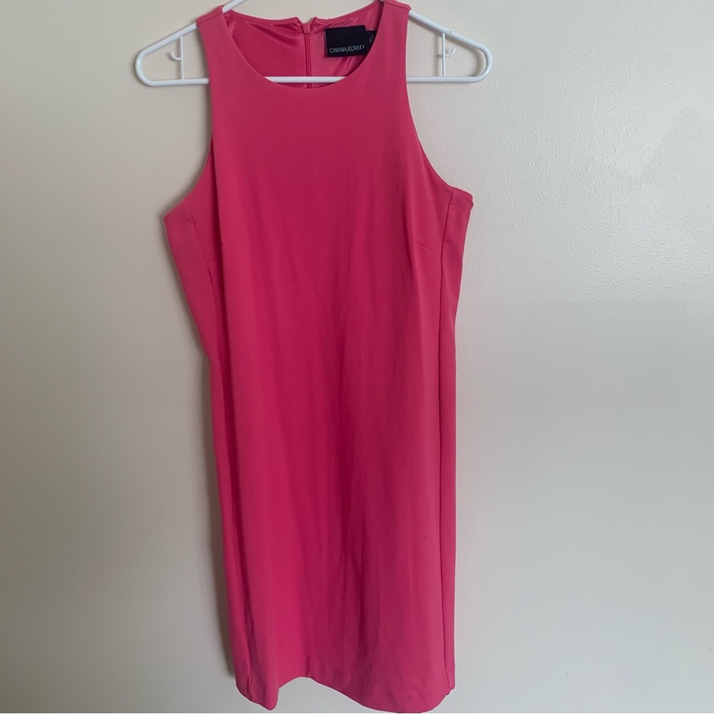 Cynthia Rowley Fuchsia Pink Sheath Midi Dress Size Small